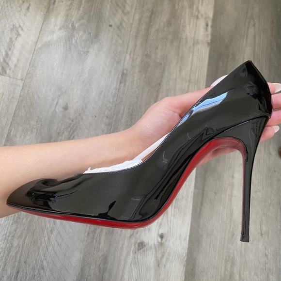 Christian Louboutin Black Patent Corneille Size 39.5 100mm pre-owned - Picture 13 of 16